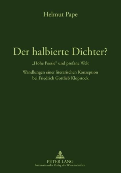 Produktbild: Der halbierte Dichter? - 'Hohe Poesie' und profane Welt | Helmut Pape