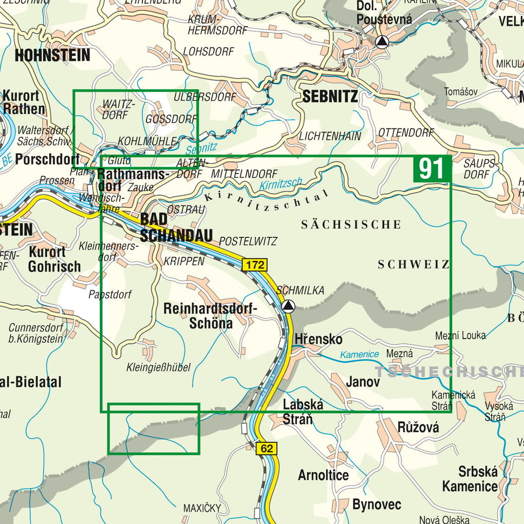 Weitere Ansicht: Hintere Sächsische Schweiz Blatt 1 - Schrammsteine, Affensteine, Zschirnsteine