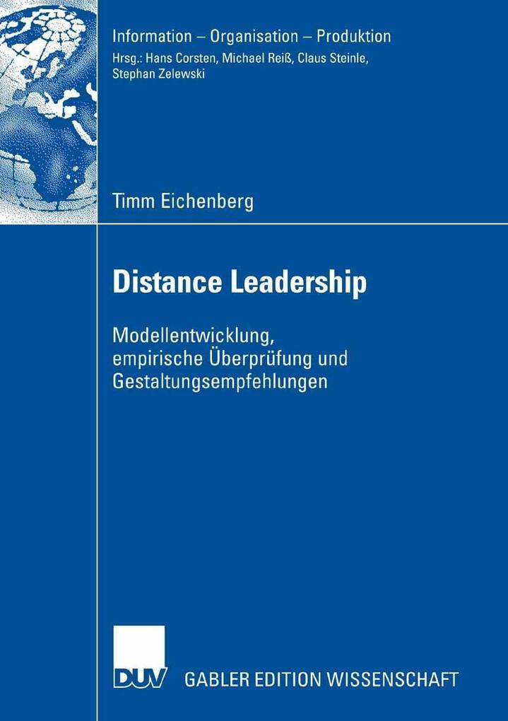 Produktbild: Distance Leadership | Timm Eichenberg