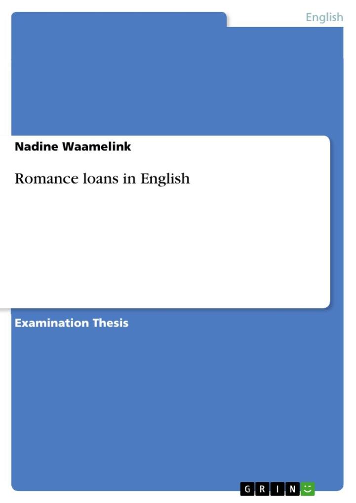Produktbild: Romance loans in English | Nadine Waamelink