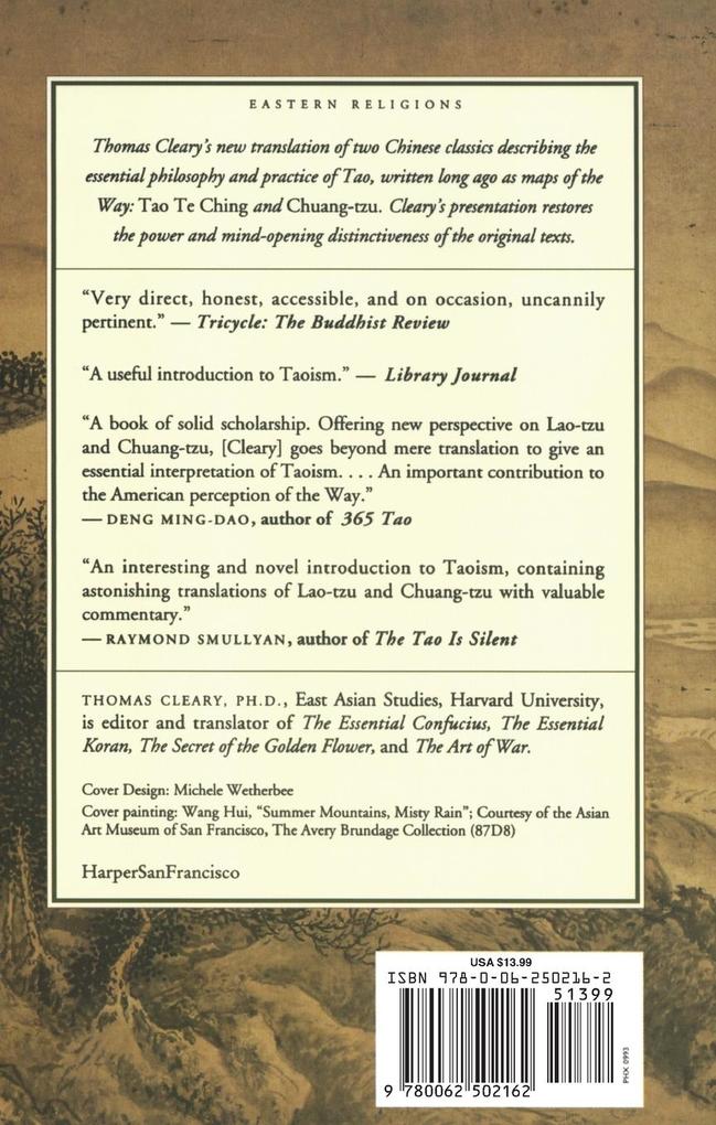 Weitere Ansicht: The Essential Tao | Thomas Cleary