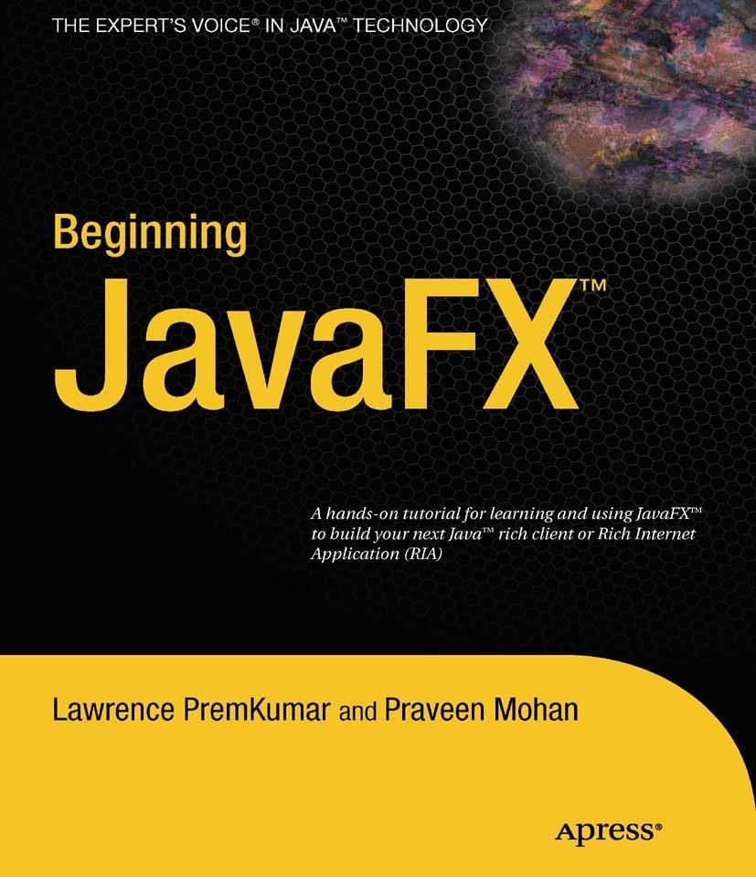 Produktbild: Beginning JavaFX | Lawrence PremKumar, Praveen Mohan