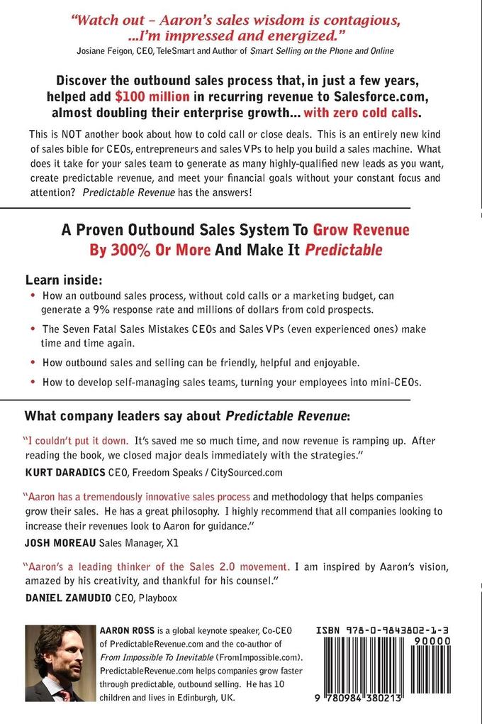 Weitere Ansicht: Predictable Revenue | Aaron Ross, Marylou Tyler