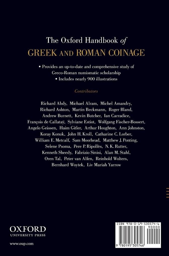 Weitere Ansicht: Oxford Handbook of Greek and Roman Coinage