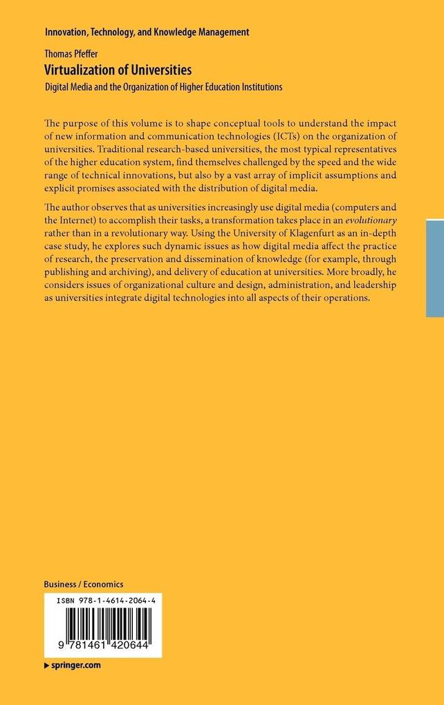 Weitere Ansicht: Virtualization of Universities | Thomas Pfeffer