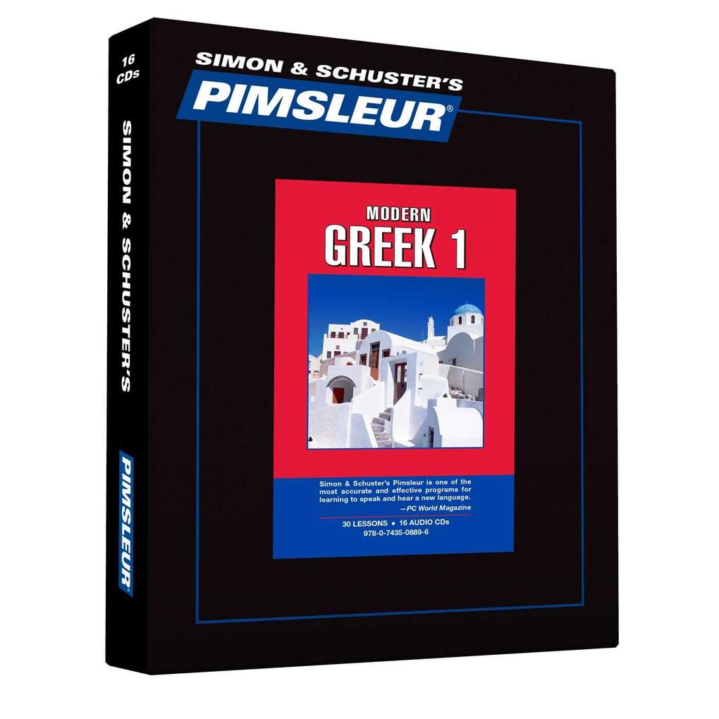 Produktbild: Pimsleur Greek (Modern) Level 1 CD, 1: Learn to Speak and Understand Modern Greek with Pimsleur Language Programs | Pimsleur