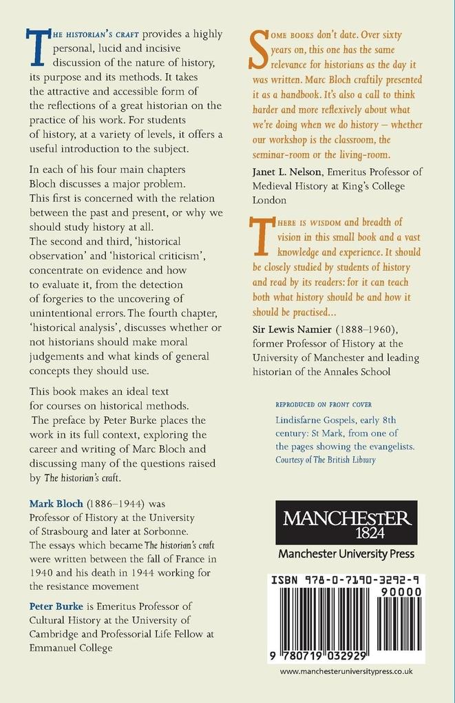 Weitere Ansicht: The Historian's Craft | Marc Bloch