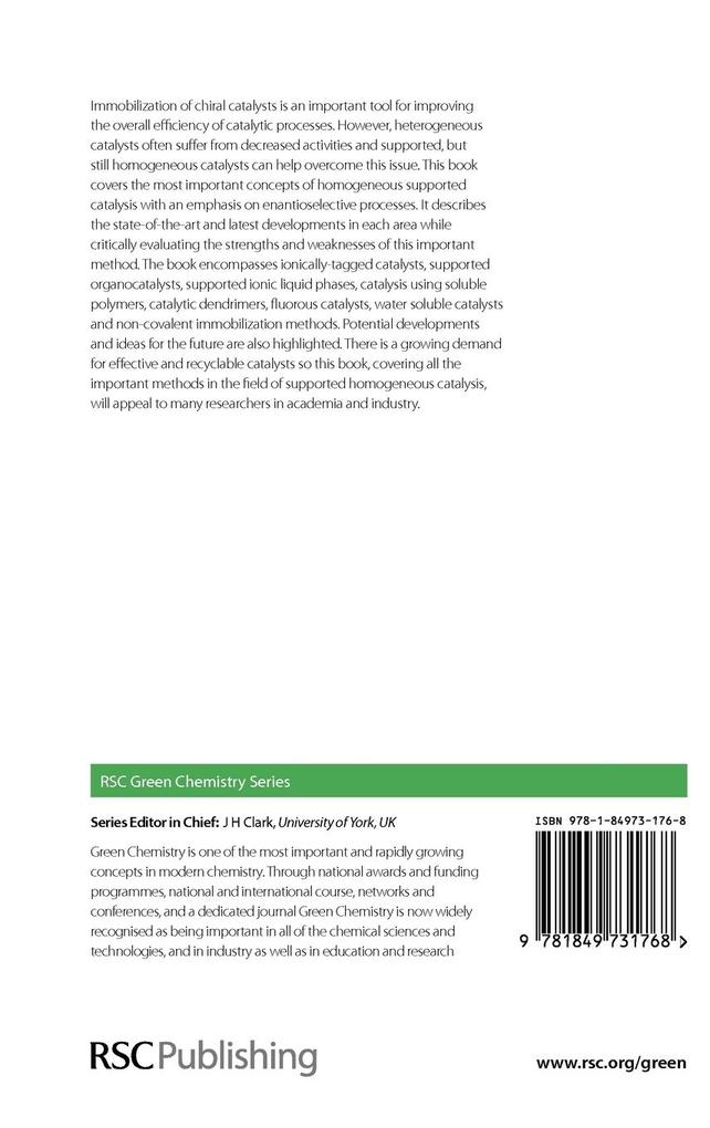 Weitere Ansicht: Enantioselective Homogeneous Supported Catalysis