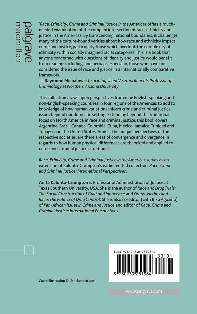 Weitere Ansicht: Race, Ethnicity, Crime and Criminal Justice in the Americas