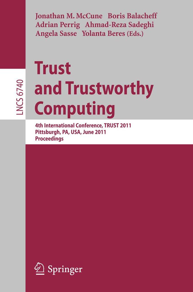 Produktbild: Trust and Trustworthy Computing