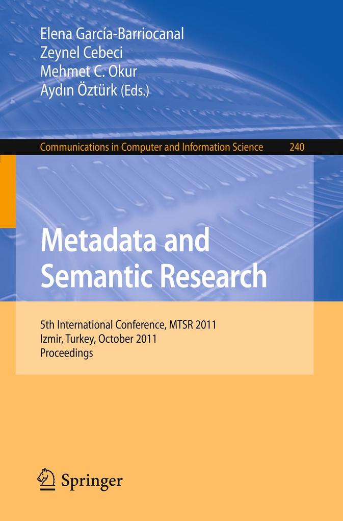 Produktbild: Metadata and Semantic Research
