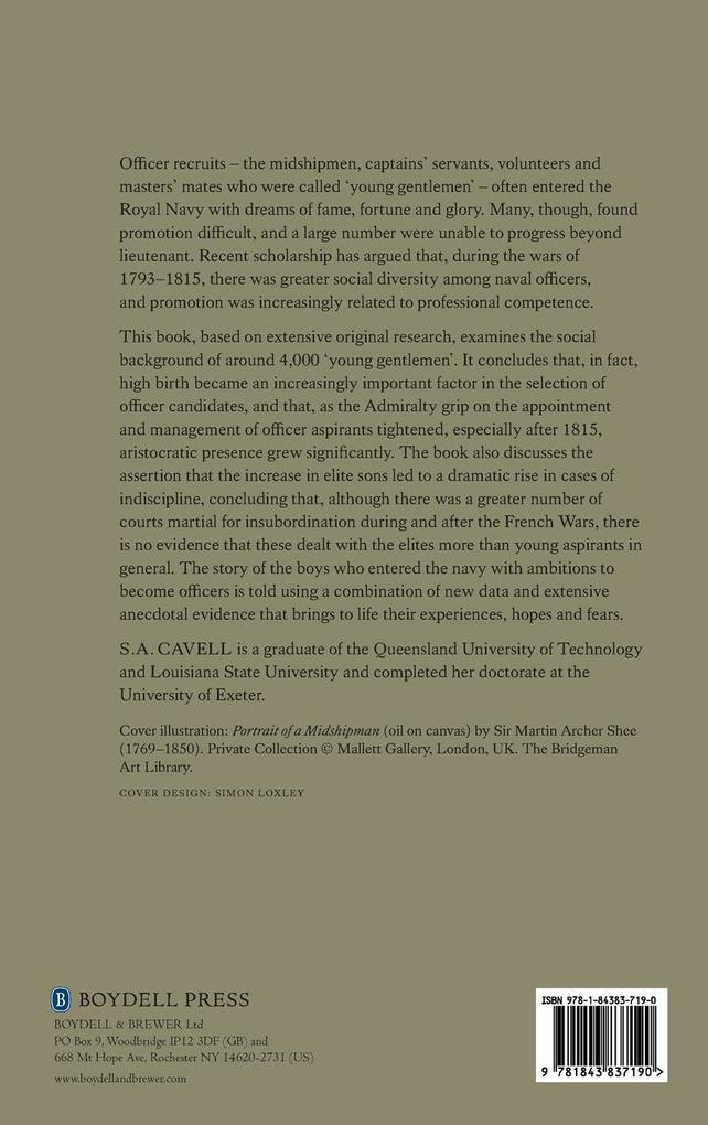 Weitere Ansicht: Midshipmen and Quarterdeck Boys in the British Navy, 1771-1831 | S a Cavell