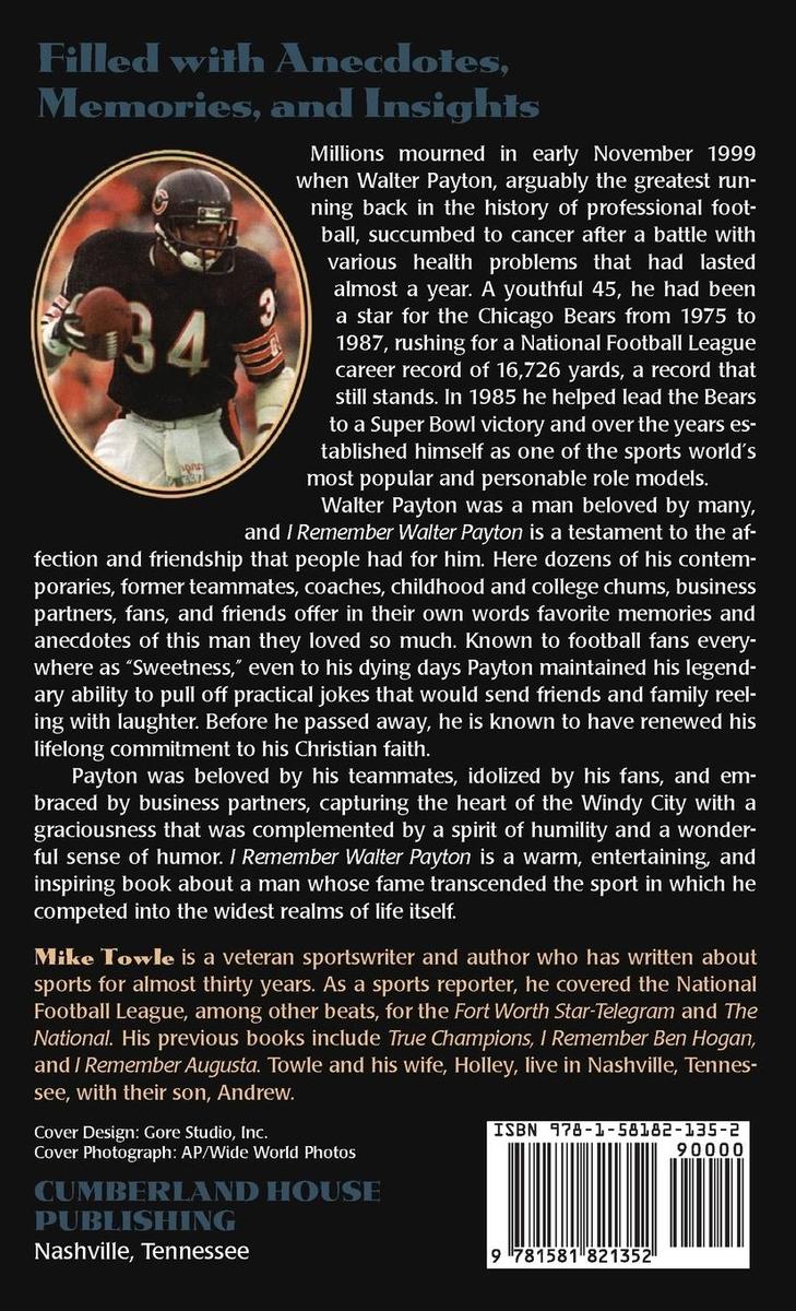 Weitere Ansicht: I Remember Walter Payton | Mike Towle