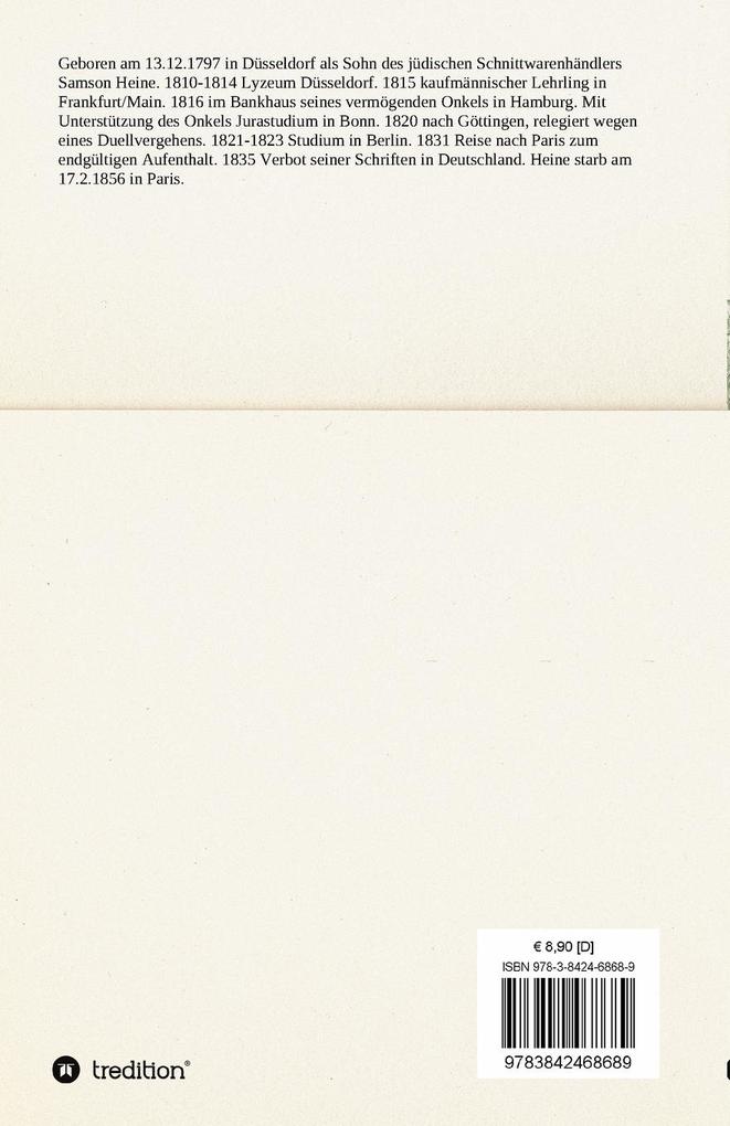 Weitere Ansicht: Aus den Memoiren des Herren von Schnabelewopski | Heinrich Heine