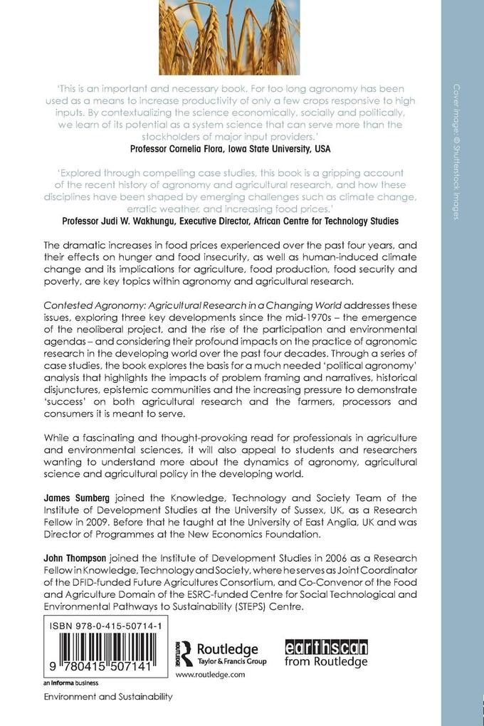 Weitere Ansicht: Contested Agronomy