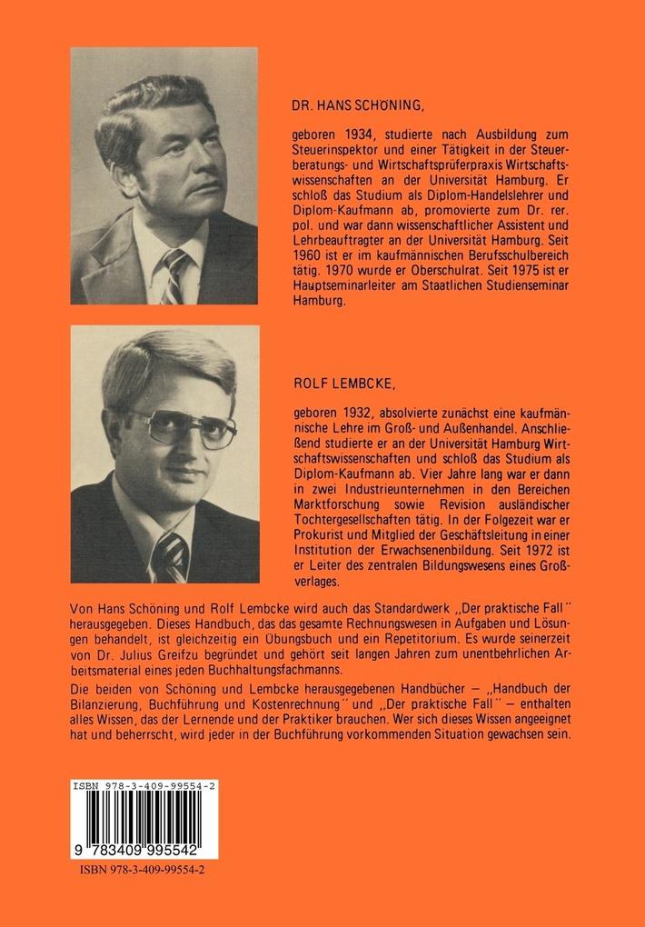 Weitere Ansicht: Handbuch der Bilanzierung, Buchführung und Kostenrechnung | Rolf Lembcke, Hans Schöning