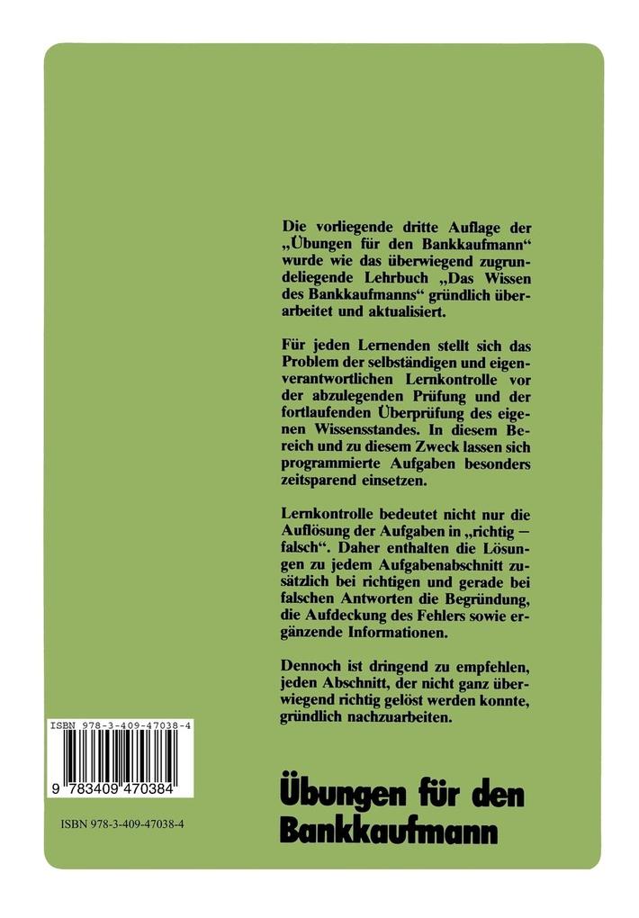Weitere Ansicht: Übungen für den Bankkaufmann | Gerhard Lippe
