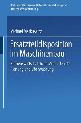 Weitere Ansicht: Ersatzteildisposition im Maschinenbau | Michael Markiewicz