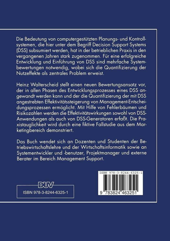 Weitere Ansicht: Effektivität computergestützter Management-Entscheidungsprozesse | Heinz Walterscheid