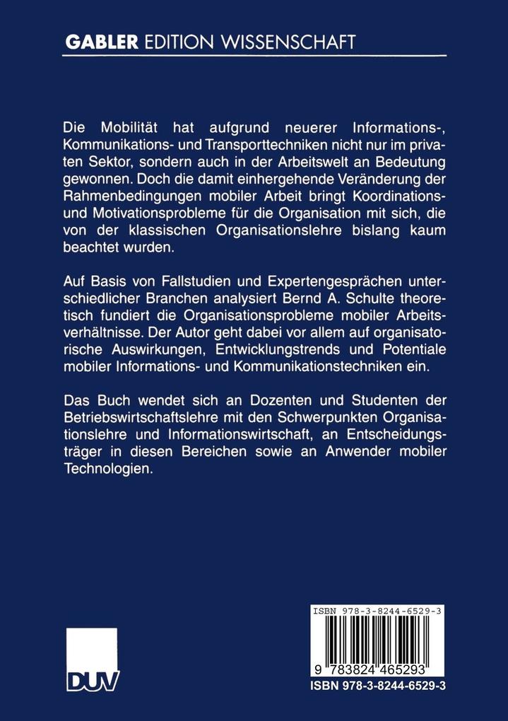 Weitere Ansicht: Organisation mobiler Arbeit