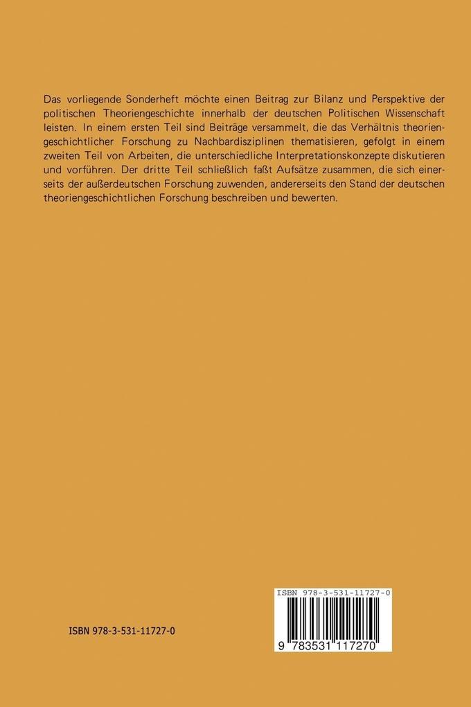 Weitere Ansicht: Politische Theoriengeschichte
