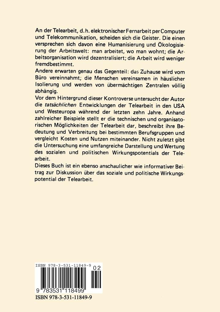 Weitere Ansicht: Telearbeit | Joseph Huber