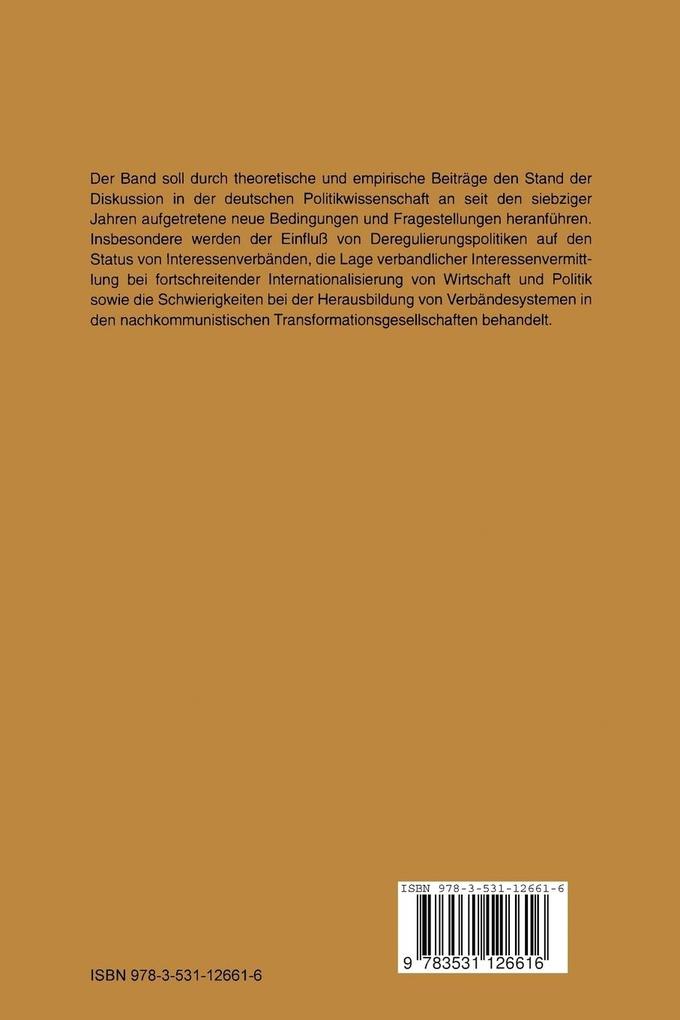 Weitere Ansicht: Staat und Verbände | Michael Kreile, Herfried Münkler, Manfred G. Schmidt, Wolfgang Streeck