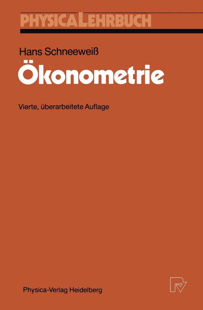 Produktbild: Ökonometrie | Hans Schneeweiß