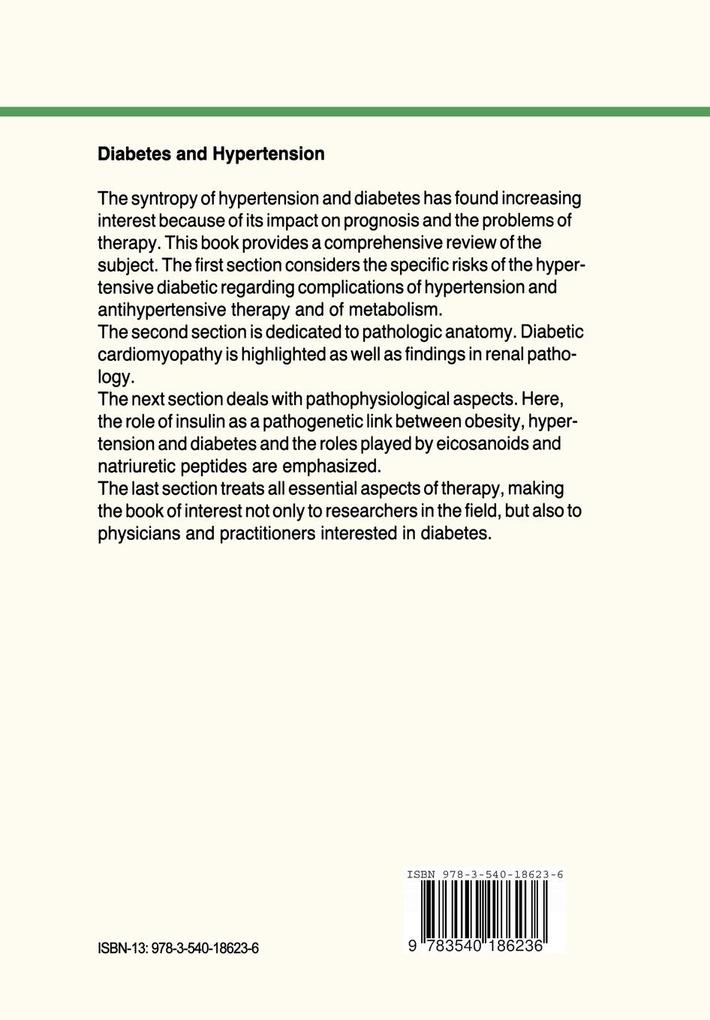 Weitere Ansicht: Diabetes and Hypertension