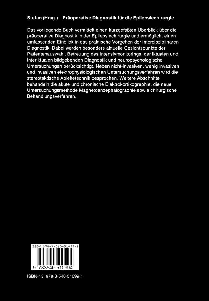 Weitere Ansicht: Präoperative Diagnostik für die Epilepsiechirurgie