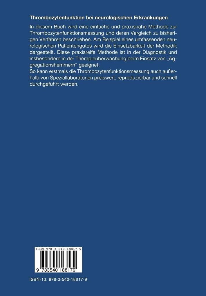 Weitere Ansicht: Thrombozytenfunktion bei neurologischen Erkrankungen | Karl-Heinz Grotemeyer