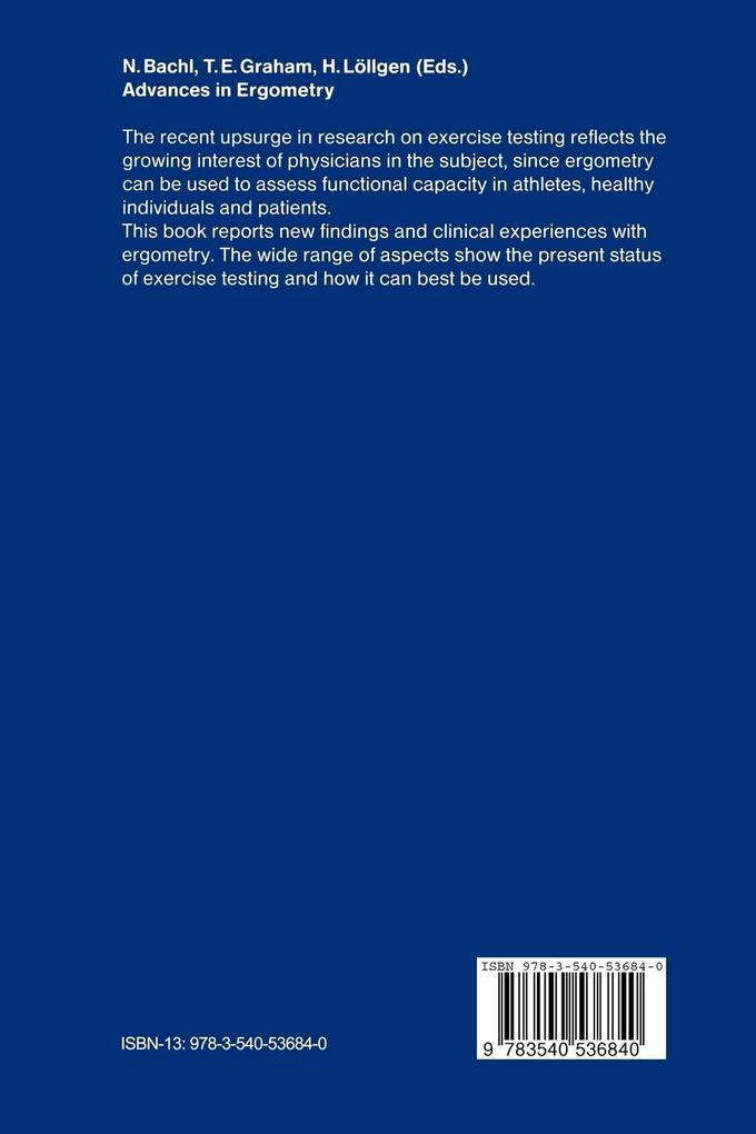 Weitere Ansicht: Advances in Ergometry