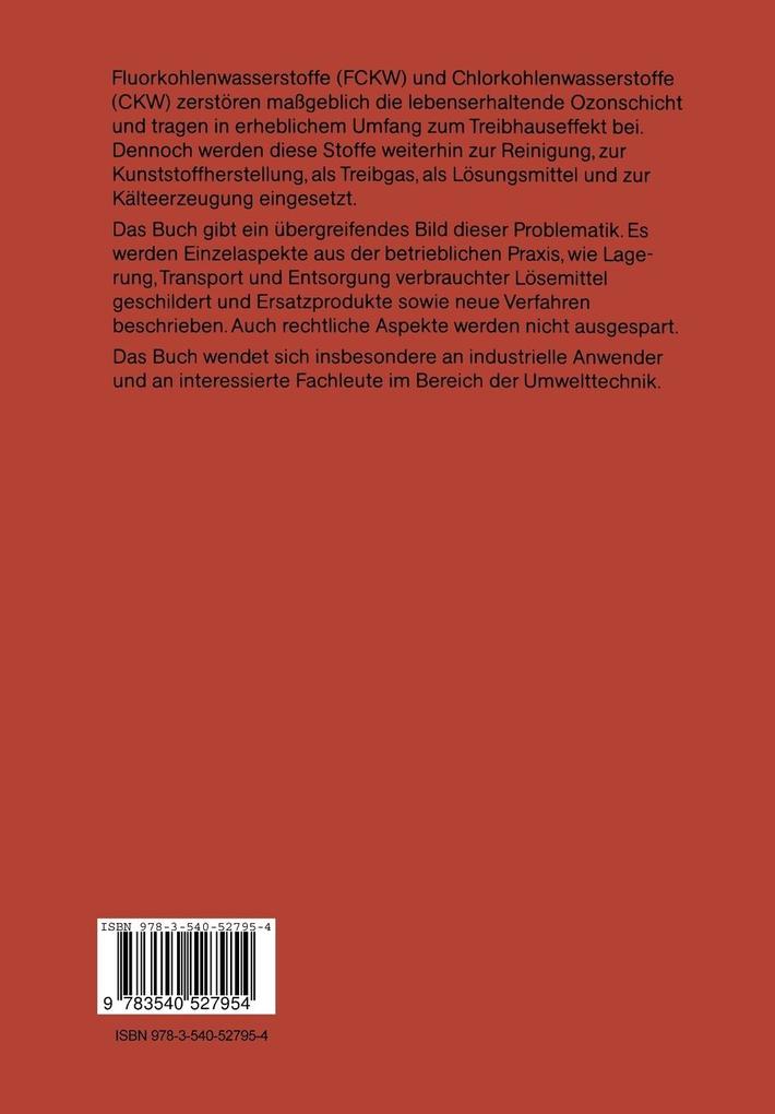 Weitere Ansicht: CKW, FCKW und Lösungsmittel | Jan U. Lieback, Peter Herger, Ralf Freise