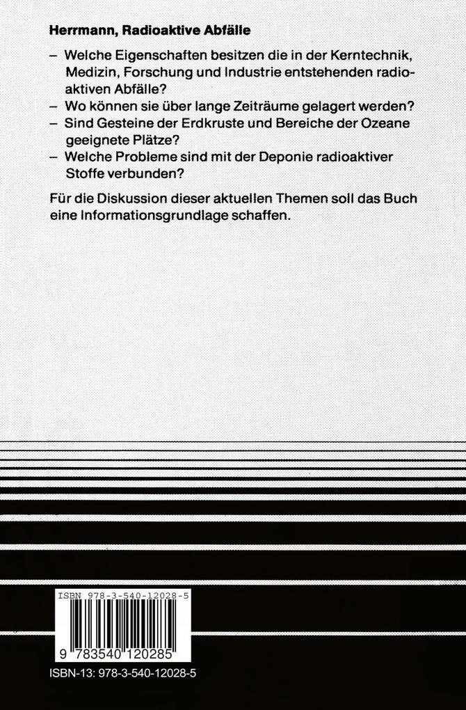 Weitere Ansicht: Radioaktive Abfälle | A. G. Herrmann