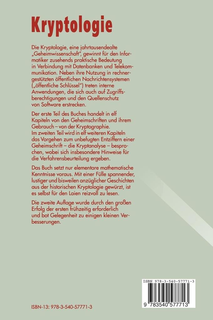 Weitere Ansicht: Kryptologie | Friedrich L. Bauer