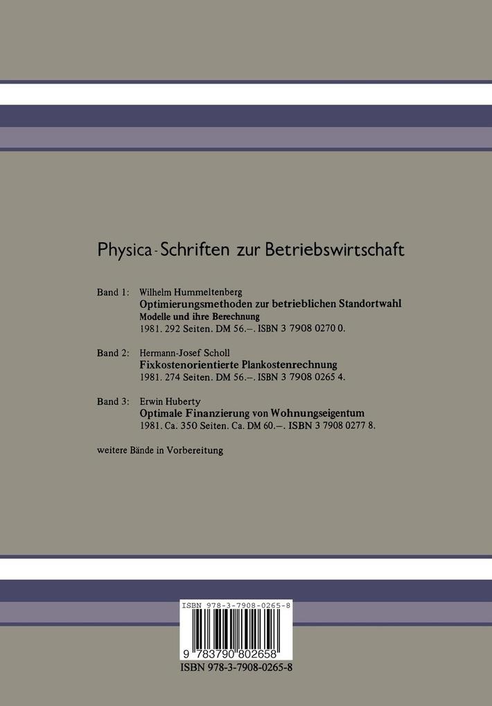 Weitere Ansicht: Fixkostenorientierte Plankostenrechnung | H.-J. Scholl