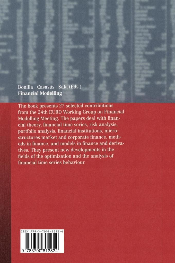 Weitere Ansicht: Financial Modelling | Maria Bonilla, Trinidad Casasus, Ramon Sala