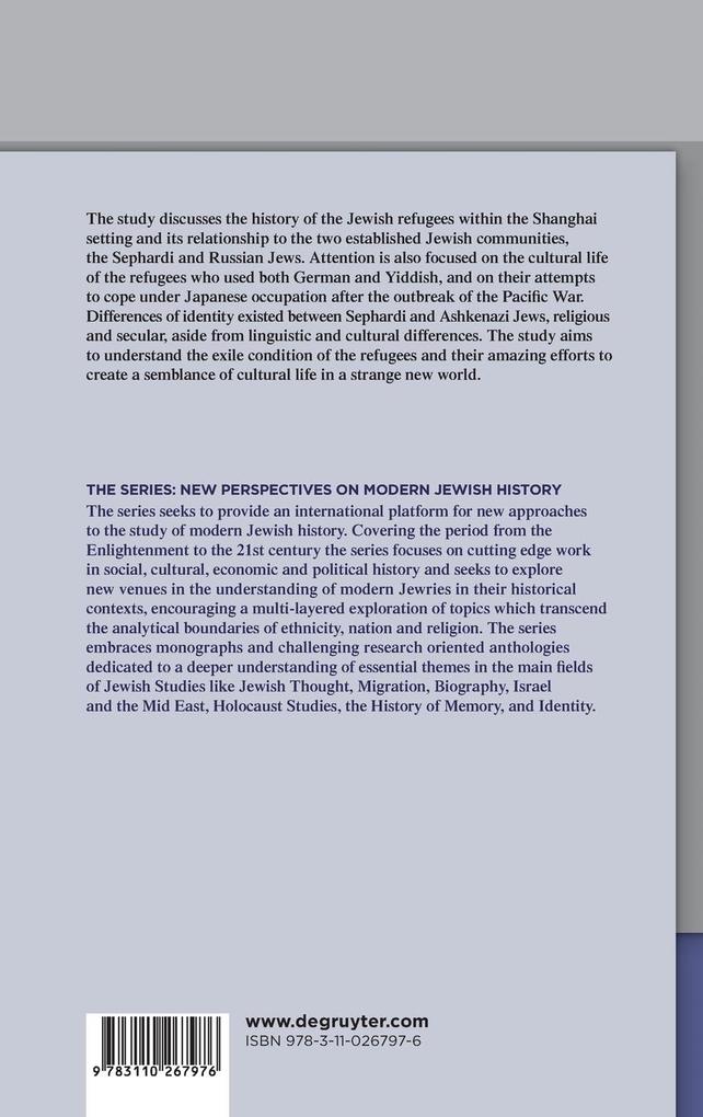Weitere Ansicht: Wartime Shanghai and the Jewish Refugees from Central Europe | Irene Eber