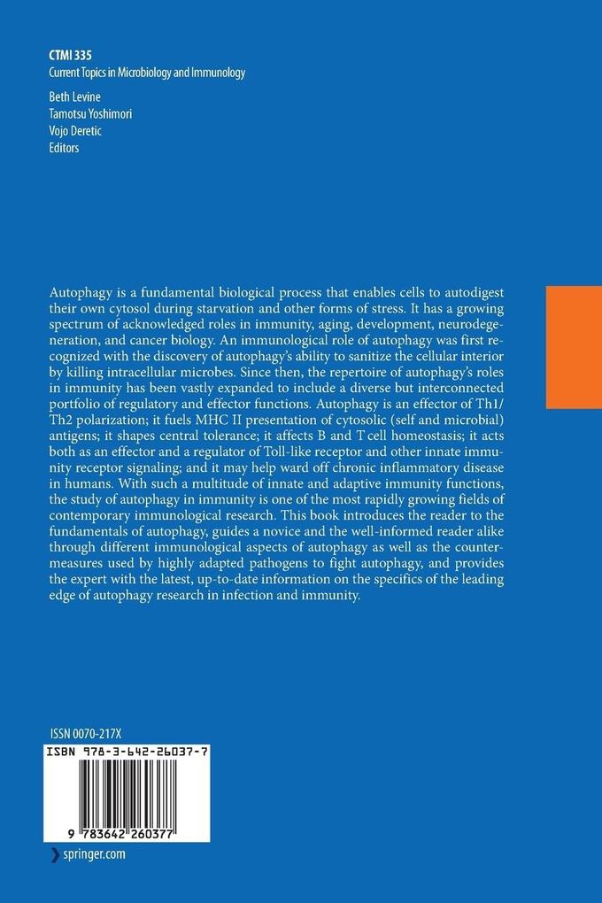 Weitere Ansicht: Autophagy in Infection and Immunity