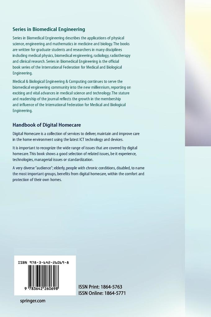 Weitere Ansicht: Handbook of Digital Homecare