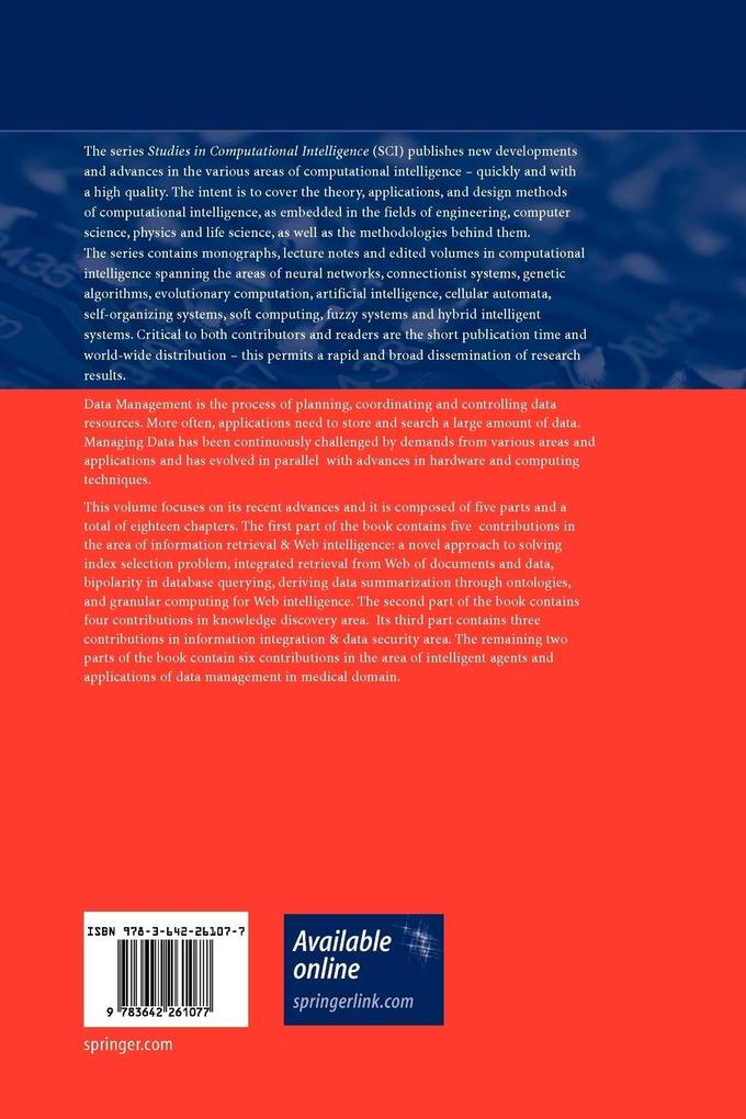 Weitere Ansicht: Advances in Data Management