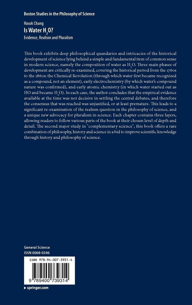 Weitere Ansicht: Is Water H2O? | Hasok Chang