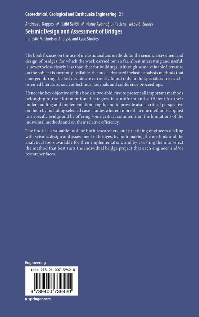 Weitere Ansicht: Seismic Design and Assessment of Bridges