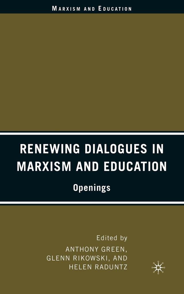 Produktbild: Renewing Dialogues in Marxism and Education