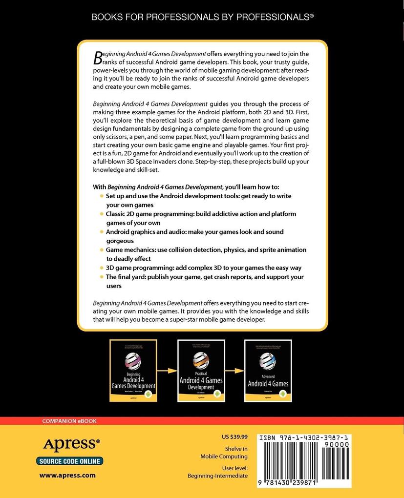 Weitere Ansicht: Beginning Android 4 Games Development | Mario Zechner, Robert Green