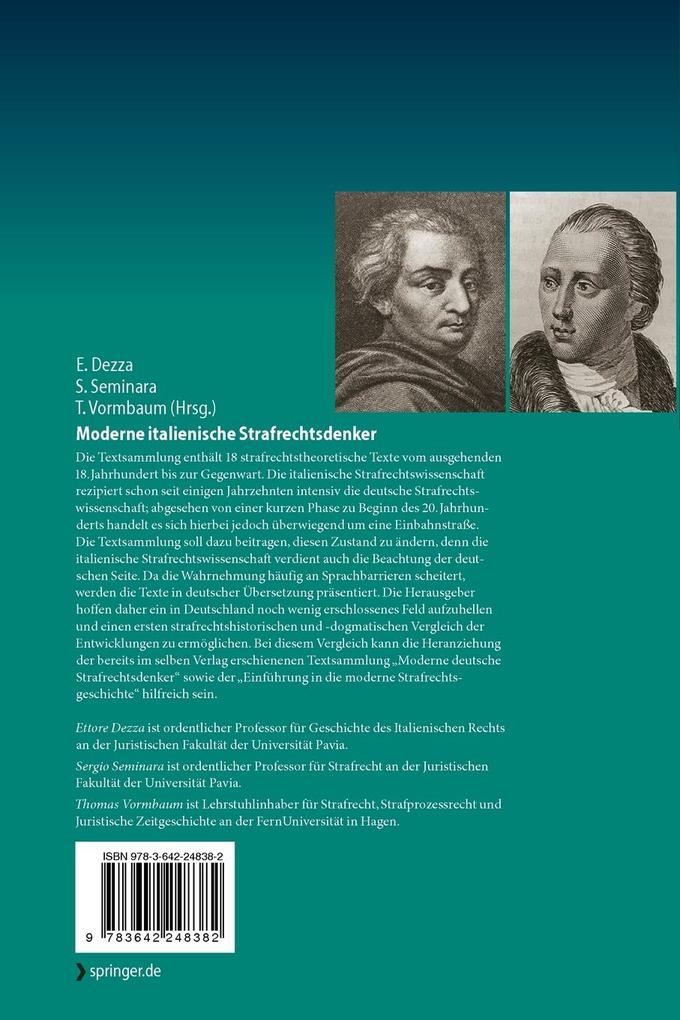 Weitere Ansicht: Moderne italienische Strafrechtsdenker