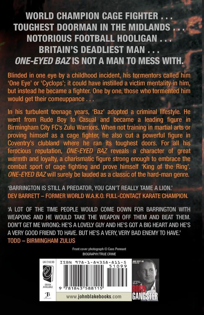 Weitere Ansicht: One-Eyed Baz - The Story of Barrington 'Zulu' Patterson, One of Britain's Deadliest Men | Barrington Patterson, Cass Pennant