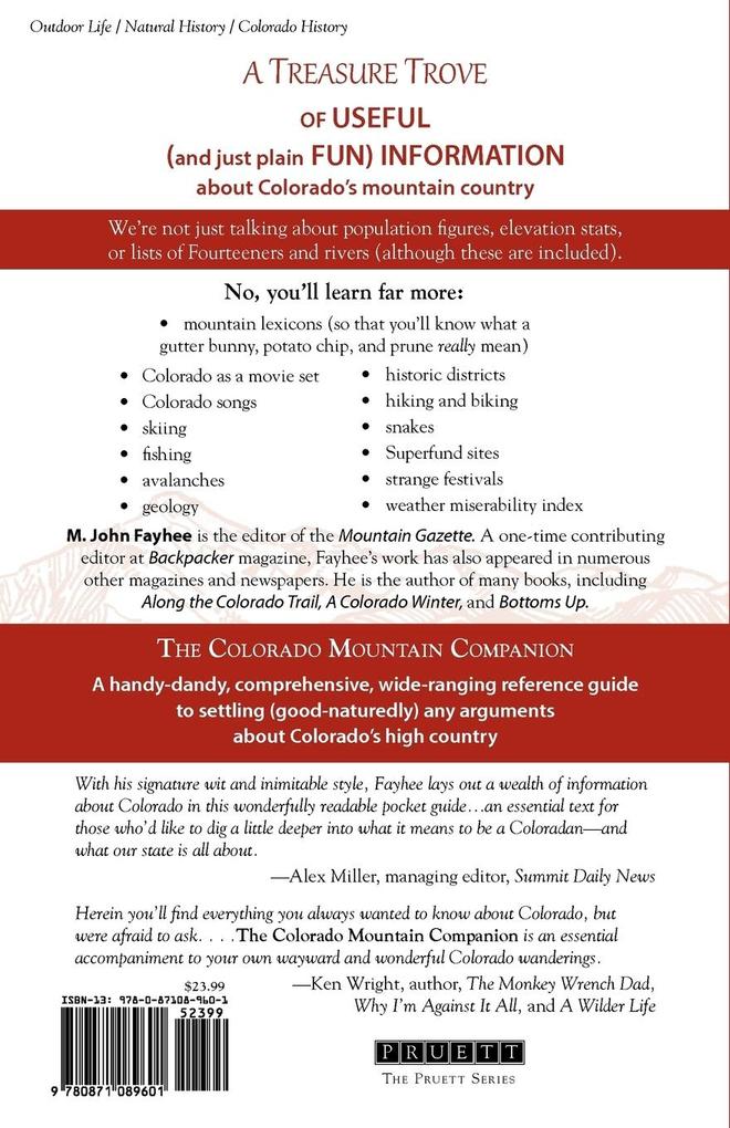 Weitere Ansicht: The Colorado Mountain Companion | M. John Fayhee