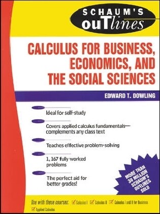 Schaum's Outline of Calculus for Business, Economics, and the Social Sciences als Buch (kartoniert)