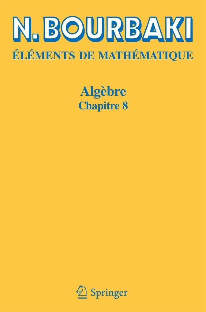 Produktbild: Algèbre | N. Bourbaki